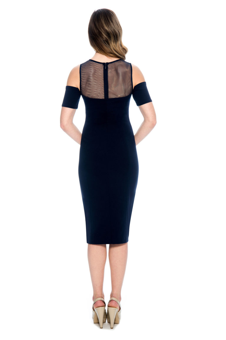 black cocktail dress