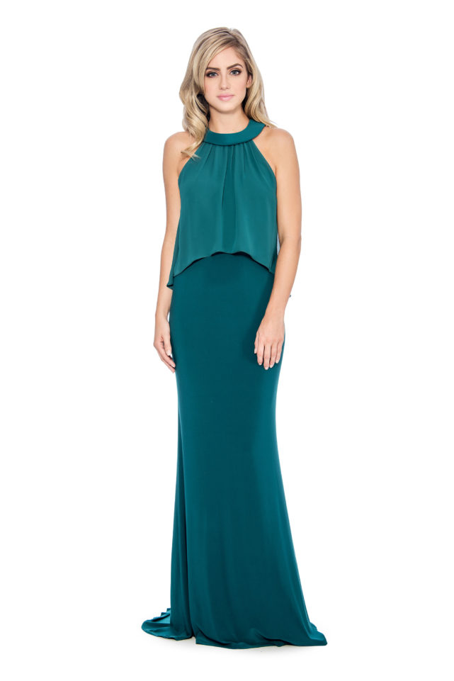 teal gown