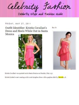 dress on celebrityfashion.onsugar.com