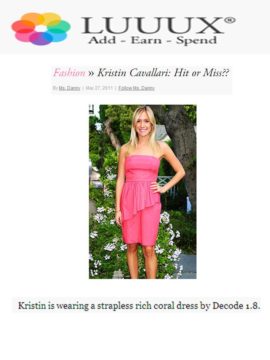 dress on Kristin Cavallari luuux