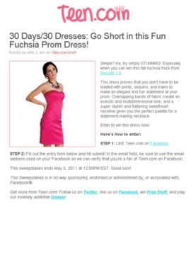 dress in teen.com