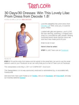 dres in teen.com