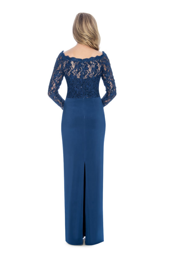 off the shoulder, ace, jersey, long dress
