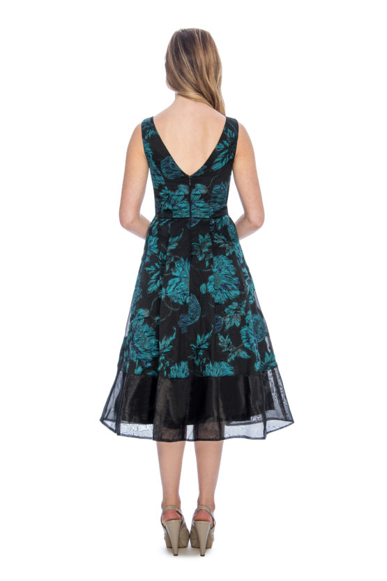A line, print, short dress