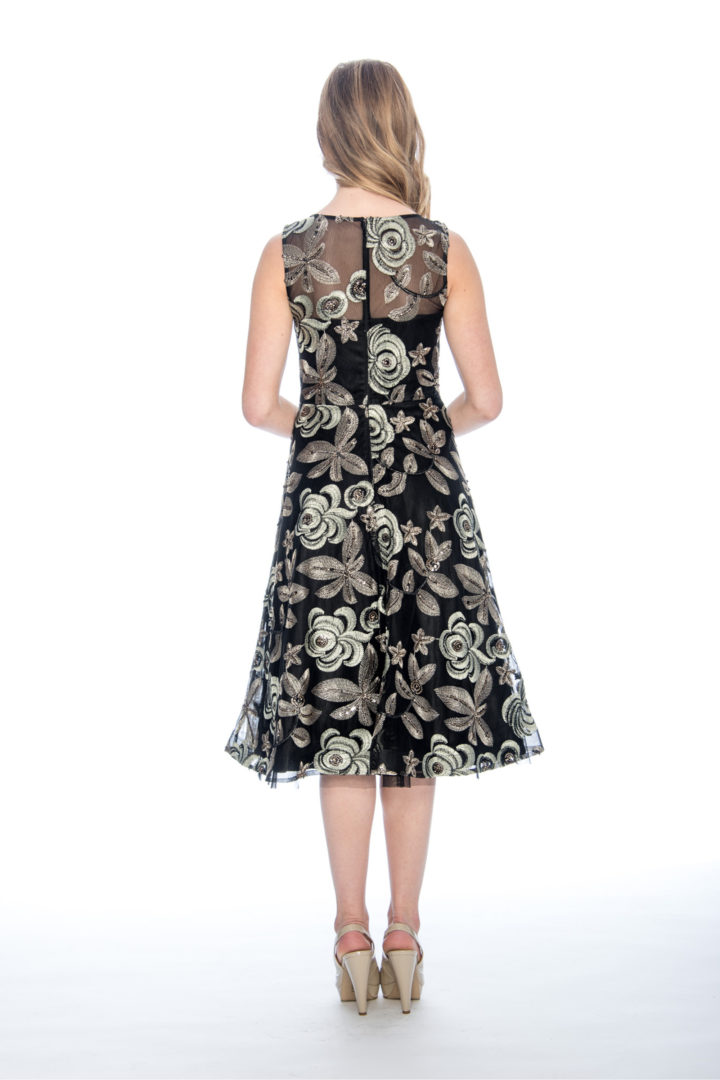 A line, embroidery, short dress