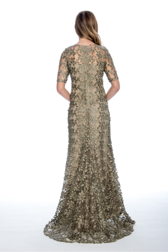 Soutache, lace, long dress