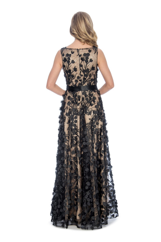 3D embroidery, ballgown, long dress