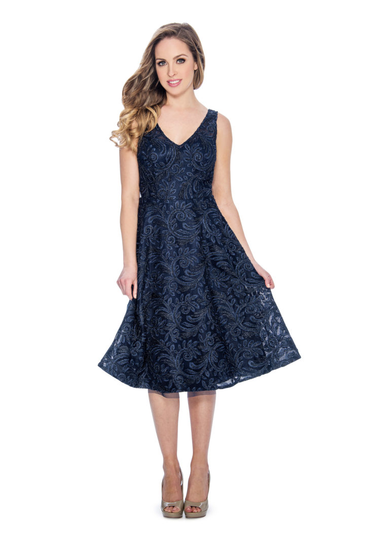 A line, soutache, short dress