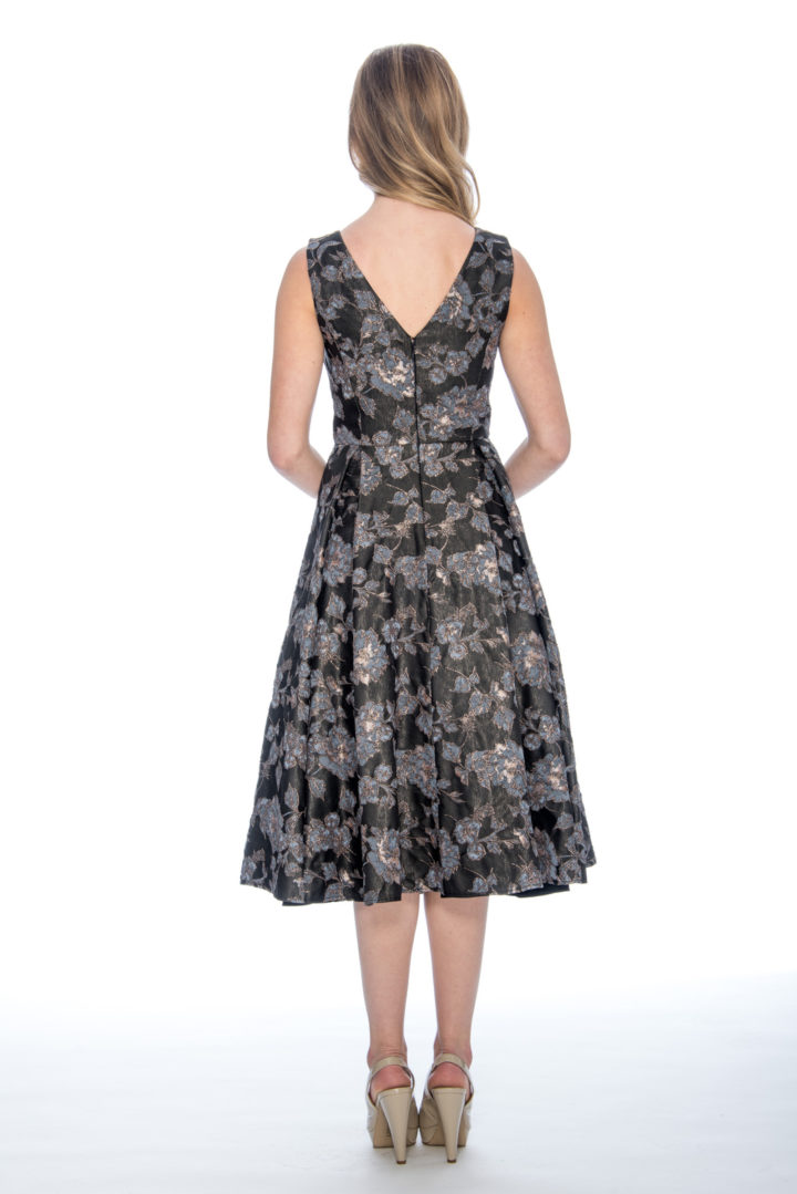 A line, printed, short dress