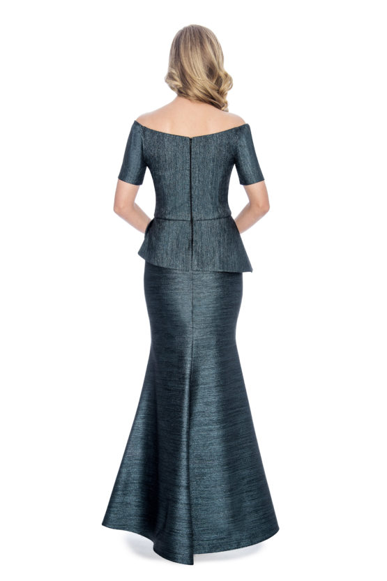 peplum, long dress