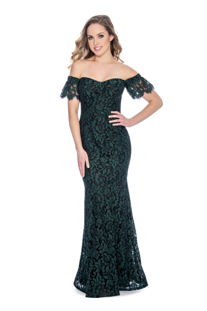 Sweetheart, lace, long dress