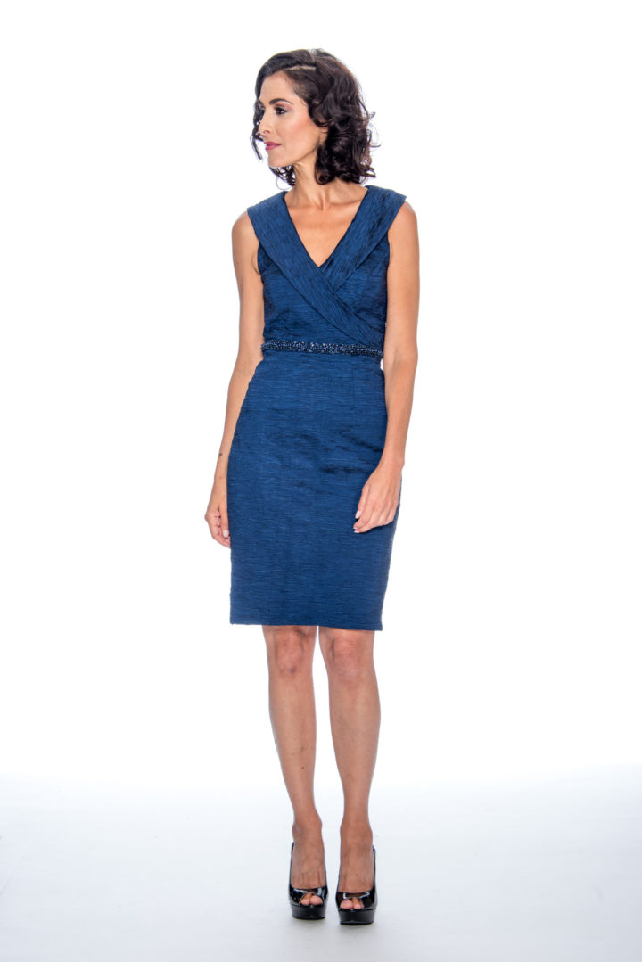 V neck, short, cocktail dress