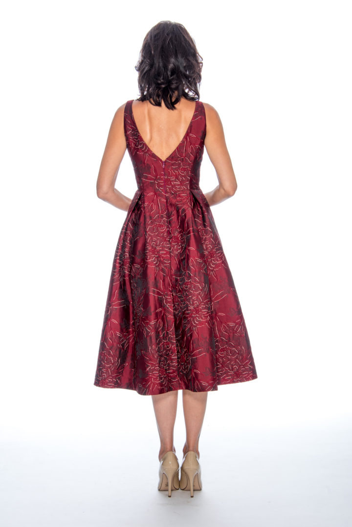 Print, fit and flare, short dress