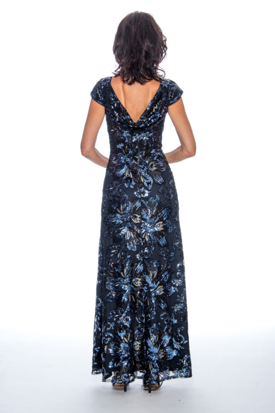 One shoulder, sequin, long dress