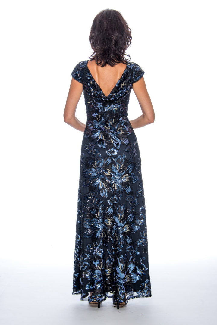 One shoulder, sequin, long dress